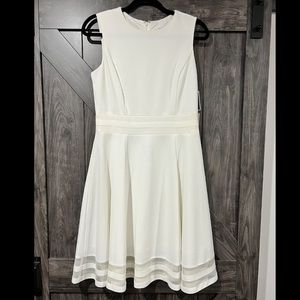 NEW with tags -  Calvin Klein white skater dress, size 8